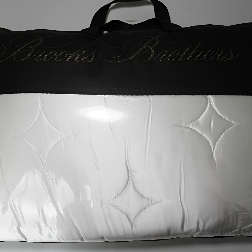 ✨Brooks Brothers Silk Queen Pillow 20" X 30" Top Silk Inner Bamboo Total Luxury